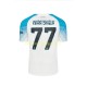 Camisola Napoli Face Game Kvaratskhelia 77 Homem Equipamento Primeiro 2022-2023 Manga Curta